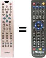 Replacement remote control Aristona DVD R 1000