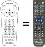 Replacement remote control Pioneer DBR-S120NL