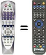 Replacement remote control AUDIOLA DVX 2013