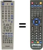 Replacement remote control TEAK PL-D 200 V