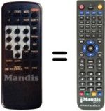 Replacement remote control Bruns SAT 150 / 9201