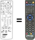 Replacement remote control Arc En Ciel DTH 3700
