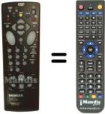 Replacement remote control Hifivox DTH 4000