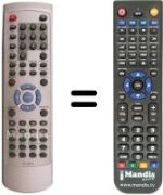 Replacement remote control Medion MD 80120