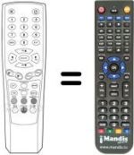 Replacement remote control Gbc SAT 4000