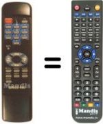 Replacement remote control EMME ESSE SIRIUS 490 (500 CHANNEL)