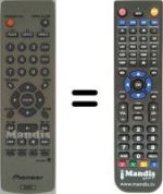 Replacement remote control Pioneer DV U7