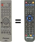Replacement remote control Pioneer DVD 470