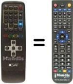 Replacement remote control Xsat CDTV 410