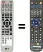 Replacement remote control LG LH-W 250 SC