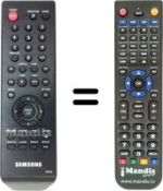 Replacement remote control Samsung DVD P-360