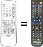 Replacement remote control Sinudyne SV9222