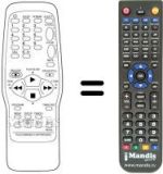 Replacement remote control Orion COMBI 5193B
