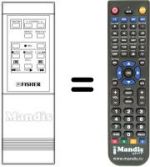 Replacement remote control Fisher FVH-P1KV