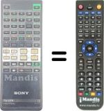 Replacement remote control Sony 1-465-783-11