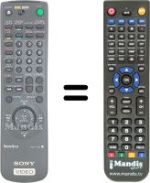 Replacement remote control RMT-V197
