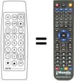 Replacement remote control Philco 15T4