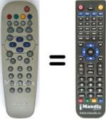 Replacement remote control Philips 14PT1556 / 58