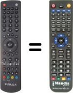 Replacement remote control Finlux 22FLD850VHU