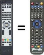 Replacement remote control Acer AT3221