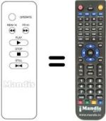 Replacement remote control Irradio VL210TC
