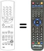 Replacement remote control Neckermann 772 / 542