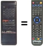 Replacement remote control Sanyo VHR3400I