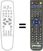 Replacement remote control Akai TV2107T