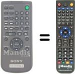 Replacement remote control RMT-D182A