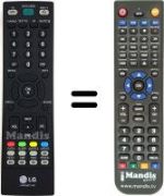 Replacement remote control LG 19LS4D