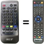 Replacement remote control Acer BOXF19