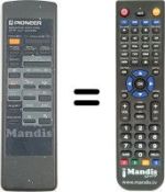 Replacement remote control Pioneer XD-J120