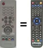 Replacement remote control Samsung LE37R82BX/NWT