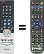 Replacement remote control Samsung LE32R86WDX/XEU