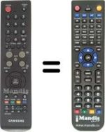 Replacement remote control Samsung LE37R72NX/XEC