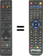 Replacement remote control Samsung LE46S86BDX/XEC