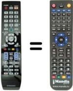 Replacement remote control Samsung LE32B554M2W/XKU