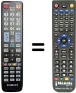 Replacement remote control Samsung UE40C6000