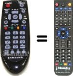 Replacement remote control Samsung WS28W8VNE8XXEC