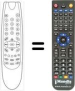 Replacement remote control RCM-A