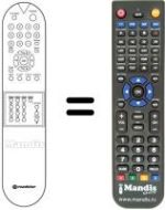 Replacement remote control Roadstar 1010XKT