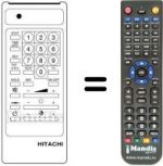 Replacement remote control Hitachi CST2075