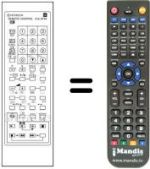 Replacement remote control Hitachi C25P811VT