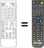 Replacement remote control Hitachi CL2146TAN