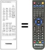 Replacement remote control Toshiba CT-9401