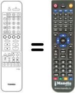 Replacement remote control Toshiba CT-9493