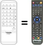 Replacement remote control Toshiba 1730TD