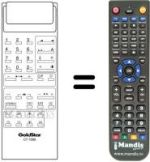 Replacement remote control Goldstar CT7090
