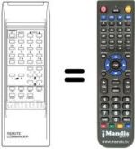 Replacement remote control Protech CTV2001RT