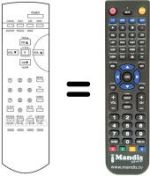Replacement remote control Goodmans 2195T